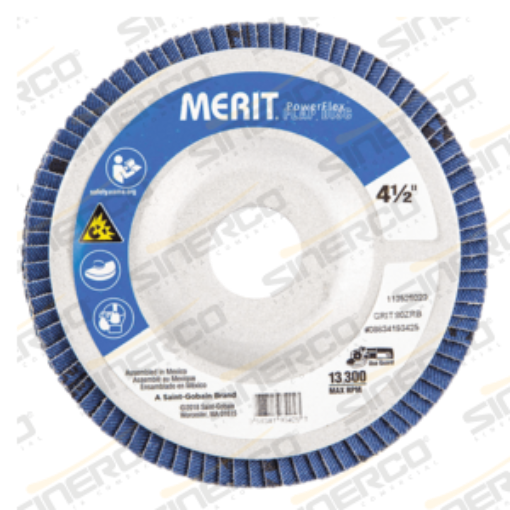 Imagen de DISCO FLAP MERIT 4-1/2"X7/8" G60 TIPO 29 C/10PZAS