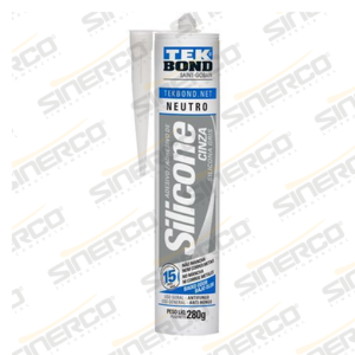 Imagen de SILICONA NEUTRA USO GENERAL TEKBOND 280/280G/ML CARTUCHO GRIS