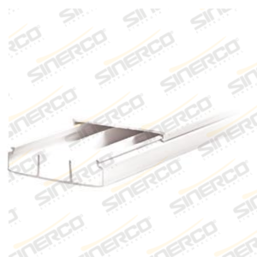 Imagen de CANAL 62X17 2.00 ML BLANCO 3 VIAS PAQ CON 10 PZAS