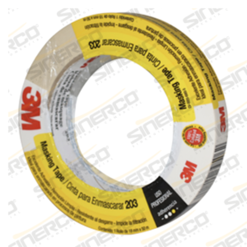 Imagen de 203 MASKING TAPE 0.048 X 50M USO PROFESIONAL