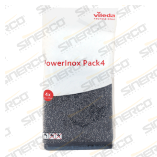 Imagen de VILEDA PRO FIBRAS POWER INOX ANTIRRESIDUOS 4 PZA