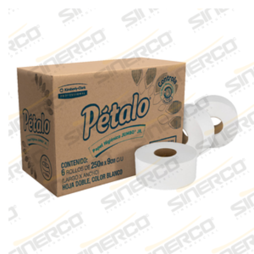 Imagen de HIGIENICO JUMBO PETALO JR NEUTR OLOR 250M X9.5CMX6