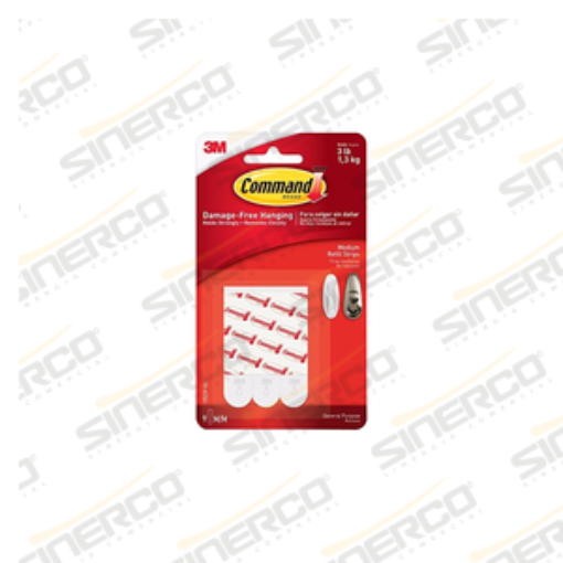 Imagen de TIRAS REMOVIBLES SUJETA CUADROS COMMAND BLANCAS / 4 PACK