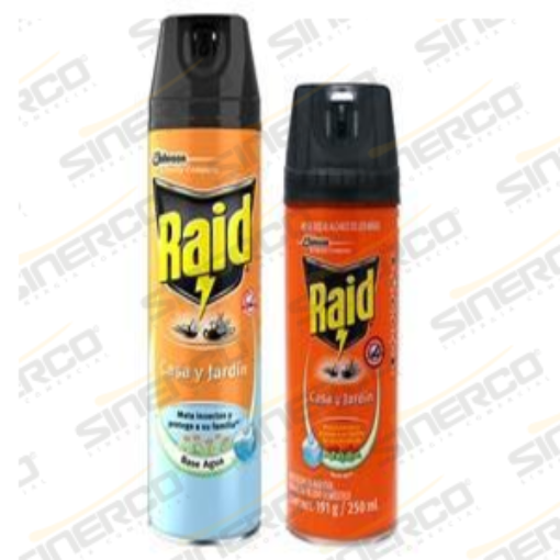 Imagen de INSECTICIDA RAID CASA Y JARDIN PROTECTOR AER 250ML