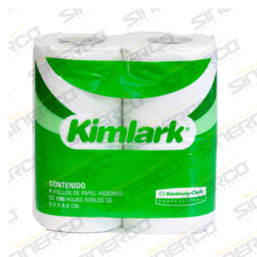 Imagen de KCP 90451 KIMLARK HIGIENICO TRADICIONAL 195HD 24 PAQUETES DE 4 ROLLOS