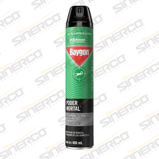 Imagen de INSECTICIDA BAYGON PODER MORTAL AEROSOL 400ML